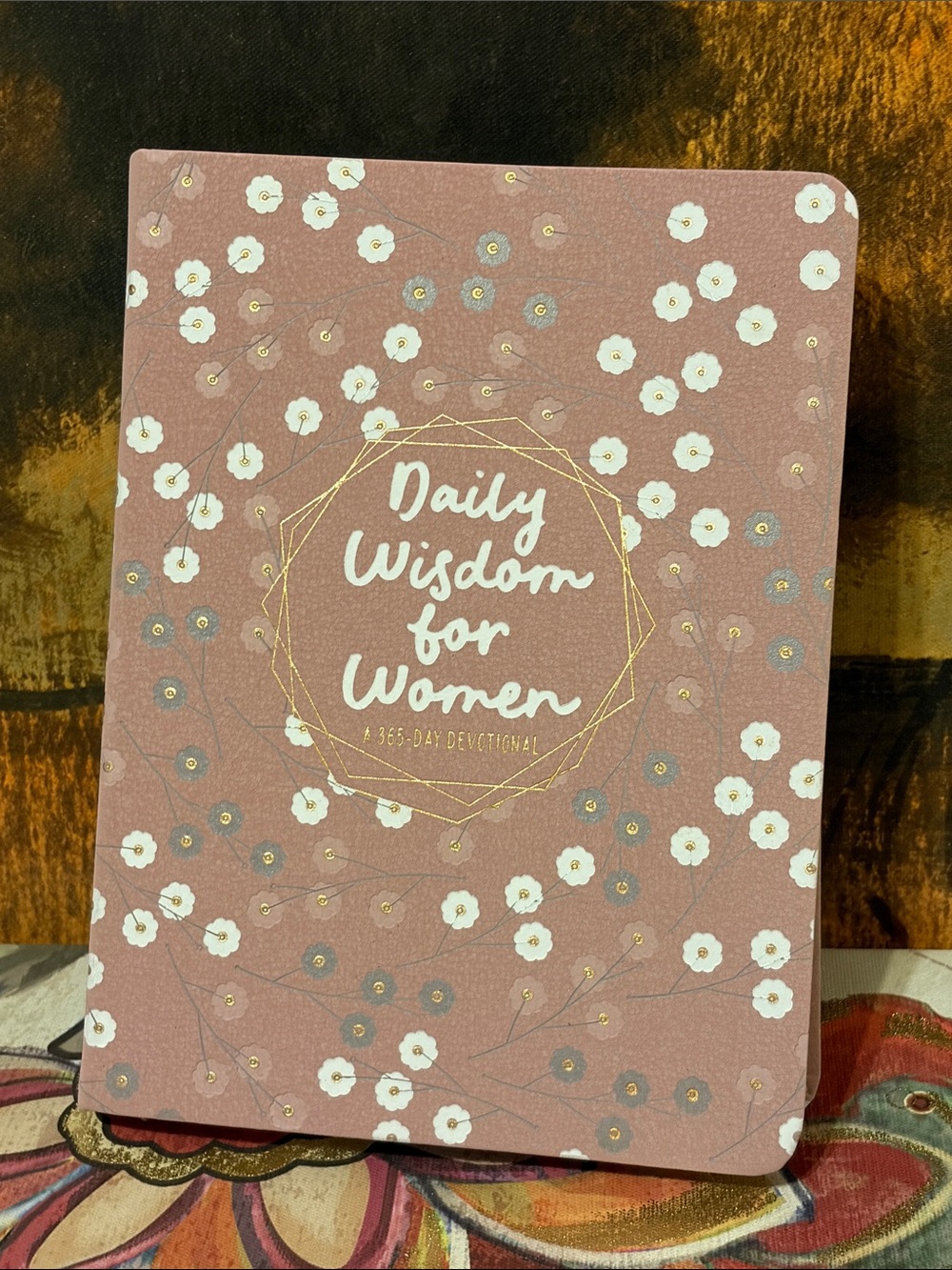 Daily Wisdom for Women Floral Devotional Notebook — Pink